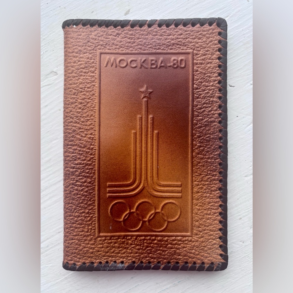 Vintage Moscow 1980 Olympics Passport Holder